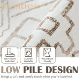 jinchan Runner Rug 3x8 Moroccan Modern Hallway Area Rug, Taupe