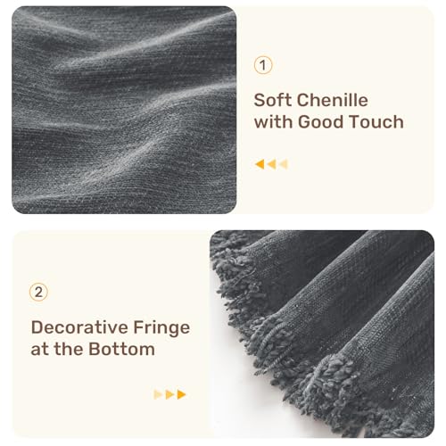 Sectional Couch Covers, 2 Pieces Washable L Shaped Couch Covers Sofa Blanket for Dogs Pet Friendly Sectional Sofa Slipcovers Furniture Covers,71"x 110"+ 71"x 118",(X-Large,Dark Gray)