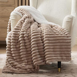 Bedsure Sherpa Throw Blanket for Couch - Super Soft, Comfort Cozy Fleece Thick Warm Blanket for Women, GentleSoft Plush & Fluffy Spring Throw Gift for Women, Room Decor, Mocha Brown, 50x60 Inches