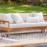 MIULEE Set of 4 Decorative Outdoor Pillows with Printed Pattern 18x18 Waterproof Throw Pillow Inserts with 90GSM Cover, Water Resistant Garden Cushion with Visible Print Design for Patio and Balcony