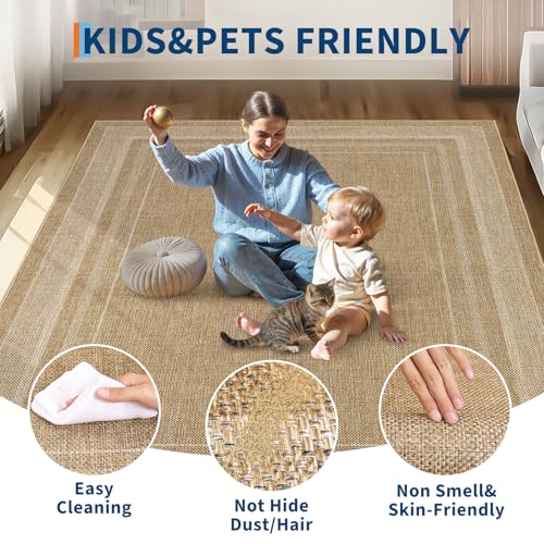 GarveeHome 2x6 Runner Rug for Hallway Modern Solid Washable Kitchen Rugs