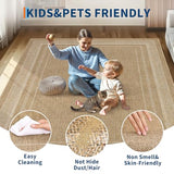 GarveeHome 2x6 Runner Rug for Hallway Modern Solid Washable Kitchen Rugs