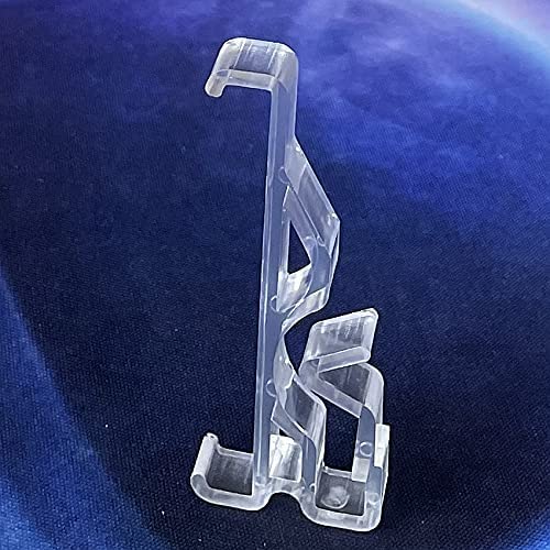 Valance Clips 20pcs 2.5inch Clear Plastic Hidden Retainer Holder Clip for Window Blind Valance,Horizontal Faux & Wood Blinds Parts