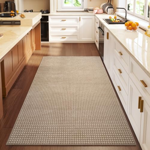 3x5 ft Area Rug Entryway Runner Kitchen Rugs Non Slip Washable Brown