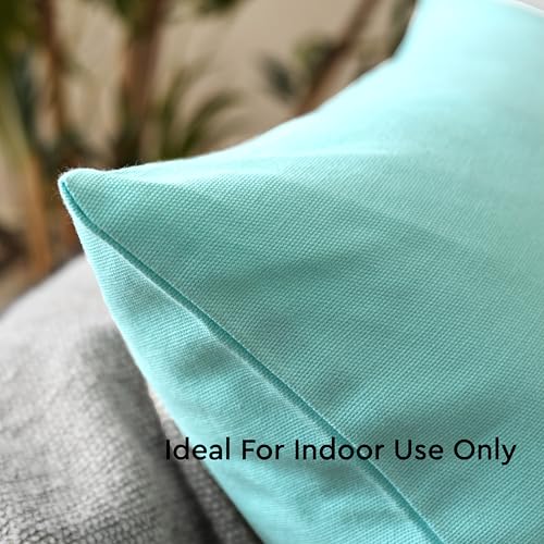 Encasa XO Throw Pillow Covers, Cotton, No Inserts 18"x18"