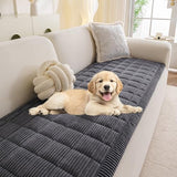 MYSKY HOME Couch Covers for Sofa, Dog Couch Cover, Sofa Covers for 3 Cushion Couch Washable, Sectional Couch Covers Pet Couch Cushion Covers Protector Non Slip Sofa Slipcover(Dark Grey,27.6" x 70.9")