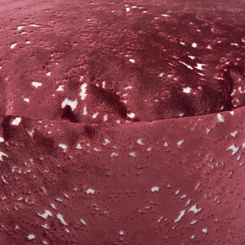 Howard Elliott Collection Round Tall Pouf Pisani Ruby