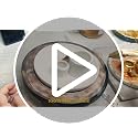 ZenBless Multifunction Incense and Candle Holder for Burning Sage, Palo Santo, Incense Sticks - 5.9" Ceramic Ash Catcher Tray for Meditation Room Home Decor Spritual Gifts (Gold)