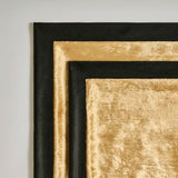 GIGIZAZA Decorative Throw Pillow Covers 18 x 18,Gold Black Soft, Set of 4 Square Velvet Cushion Covers