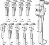 Amazing Drapery Hardware 3.0 Inch Clear Valance Clips for Blinds & Window Shades, 10-Pack - Sturdy Plastic Brackets, Ideal for Wood, Faux Wood & Metal Treatments in Home & Office Settings