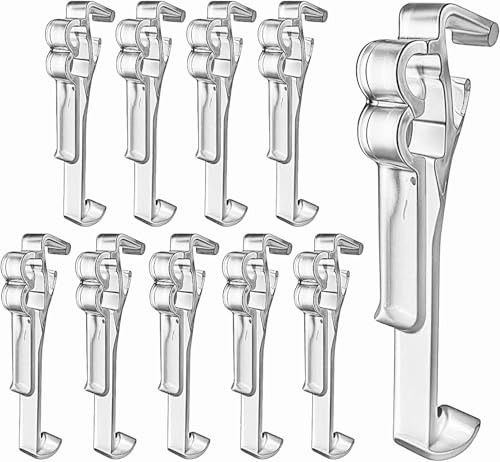 Amazing Drapery Hardware 3.0 Inch Clear Valance Clips for Blinds & Window Shades, 10-Pack - Sturdy Plastic Brackets, Ideal for Wood, Faux Wood & Metal Treatments in Home & Office Settings
