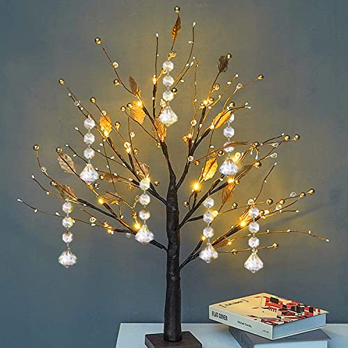 Jishi 30pk Crystal Diamond Ornaments for Christmas Tree Decorations, Hanging Clear Plastic Acrylic Diamonds for Wedding Anniversary Party Decoration Centerpieces Chandelier Prism Drop Pendant Supplies
