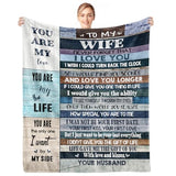 Gifts for Wife, Anniversary Blanket Gifts for Women Her Wife, Wifey Birthday Ideas from Husband, Romantic I Love You Present for Her, Christmas Valentines Mothers Day Presents Throw Blanket 60x50in