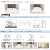 MIULEE Throw Pillow Insert with Decorative Throw Pillow Cover