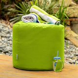 Jaxx Spring Indoor/Outdoor Bean Bag Pouf Ottoman, Lime
