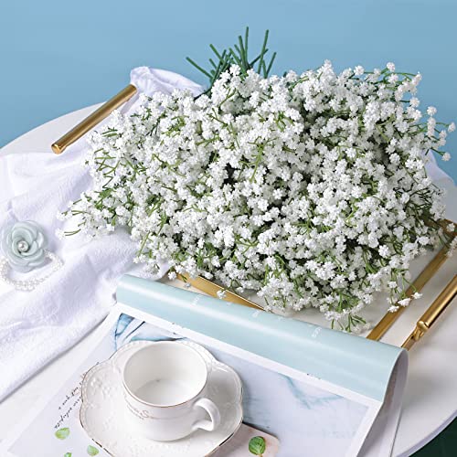 LYLYFAN Babys Breath Artificial Flowers,30 Pcs Gypsophila Faux Flowers for Wedding Party Home Garden Decoration