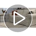 Ektorp Loveseat Sofa Cover Replacement for IKEA Ektorp Sofas Cover, Ektorp 2 Seat Loveseat Cover Only!(Daily Blue)