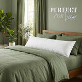 Elegant Comfort Ultra Soft Pack of 1 Long Decorative Back Lumbar Pillow Insert - Down Alternative 12x48 inch Large Rectangle Body Sleeping Throw Pillow for Sofa Bed Couch