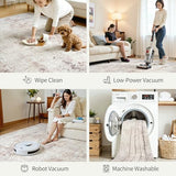 10x14 Area Rugs for Living Room Large Washable Abstract Rug Beige Grey