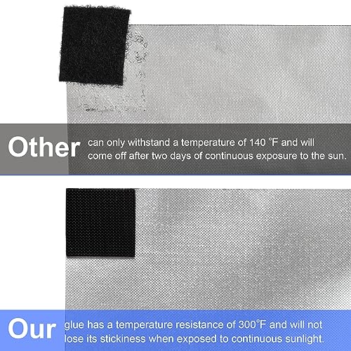 Blackout Window Cover, Upgraded Hook and Loop - Portable Shades No Residue and Longer Lasting, 100% Blackout Blinds for Window 79″ x 57″, Black Out Curtains for Bedroom and Baby Room 2m