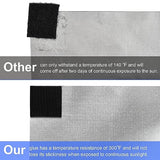 Blackout Window Cover, Upgraded Hook and Loop - Portable Shades No Residue and Longer Lasting, 100% Blackout Blinds for Window 79″ x 57″, Black Out Curtains for Bedroom and Baby Room 2m