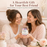 Bestie Bible Verses Jar – Birthday Gifts for Friends, Graduation Gifts for Bestie, Color Coded Bible Verses, Faith Based Friendship Gift for Women