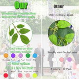 Artificial Wisteria Hanging Flowers Fake Wisteria Flower Garland Silk Vines Rattan Decor for Home Wedding Arch Wall Garden Greenery Bedroom Outdoor Office Party Decoration (12, White)
