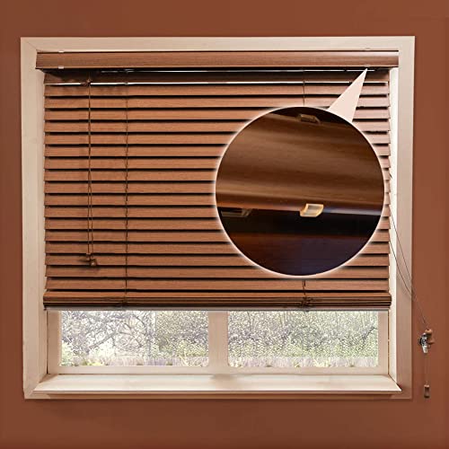 2.5 Inch Valance Clips, Clear Plastic Window Blind Clips for Horizontal Blind Valance (12 PCS)