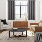 DWCN Blackout Curtains for Bedroom, Grey Curtains 63 Inch Length 2 Panels, Thermal Light Blocking Drapes for Living Room, Solid Grommet Window Treatments, W42 x L63 Inch