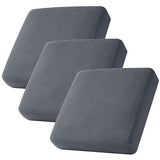 CHUN YI 3Piece Stretch Couch Cushion Covers, Sofa Seat Slipcovers for Pets, Suitable for Armchair Loveseat Sofa with Spandex Jacquard Washable Fabric(3Piece,Grey)