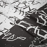 LWZAYS Rapper Wall Tapestry Lil Peep Tapestries Juice Wrld Black and White Star Tapestry for Bedroom Dorm Hip Hop Home Decorations Wall Hanging 60'' X 50''