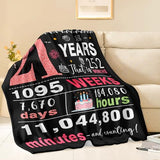 21st Birthday Gifts for Her - Gifts for 21 Year Old Female - 21 Birthday Decorations for Her - Twenty-one YR Bday Gift for Women Female Daughter Niece Sister Girlfriend Ideas Blanket 50"x60"