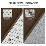 ISEAU 2x8 Soft Runner Rug for Hallway, Washable and Non-Slip, Brown