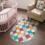 jinchan 3x5 Washable Kids Rug Colorful Study Corner Arch Chair Mat Confetti