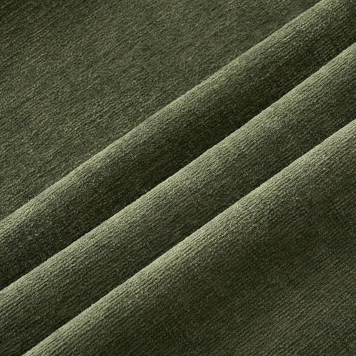 MIULEE Olive Green Couch Pillow Covers 18x18 Inch, Set of 2 Soft Chenille Decorative Square Throw Pillow Covers Farmhouse for Sofa Living Room Bed