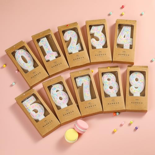 PHD CAKE Number 1 Macaron Birthday Candles, Macaron Themed Number Candles, Cake Number Candles, Party Celebration