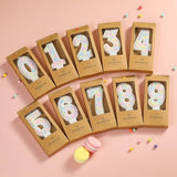 PHD CAKE Number 1 Macaron Birthday Candles, Macaron Themed Number Candles, Cake Number Candles, Party Celebration