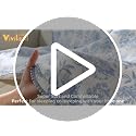 Viviland Fleece Throw Blanket Reversible Muslin Blankets, Soft Throw Blanket for Couch and Bed, Breathable Quilt Bedspread, Gauze Bedding for Adults, Large 50x70 inch, Blue Nerrah
