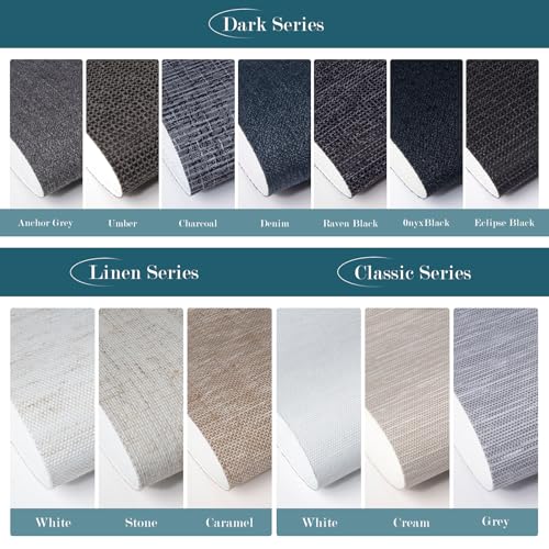 Motorized Blind,Work with Homekit Thread-Enabled, 100% Blackout Smart Shades with Remote Control, Electric Roller Shade,Multi-Color Samples