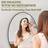 Koonmi Black Oval Bathroom Mirror, 20"x28" Bathroom Vanity Mirror, Oval Mirror for Bedroom Living Room Entryway, Hangs Horizontal or Vertical