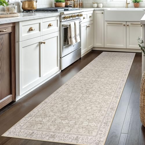 2.6x8 Washable Runner Rug, Non Slip Area Rug for Hallway Kitchen