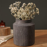 Rustic Vases for Home Decor. Ceramic Vase for Dining Table Decor. Terracotta Decorative Vase 6.1IN. ZSHLXM