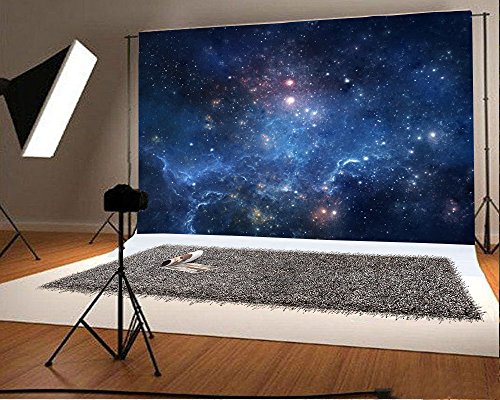 AOFOTO 6x4ft Fantastic Nebula Backdrop Aerospace Starry Sky Photography Background Universe Galaxy Cosmos Outer Space Milky Way Science Fiction Photo Studio Props Vinyl Wallpaper Child Kid Portrait