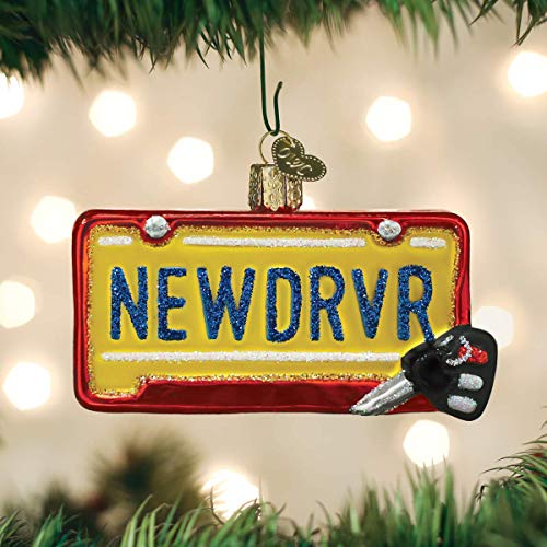 Old World Christmas New Driver 3.75 x 2