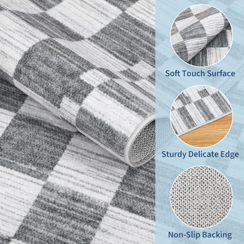 GarveeHome 2x4 Kitchen Runner Rug Non Slip Washable Runner Rug for Hallway