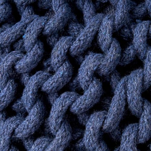 Moro Knitted Cotton 20 x 20 Round Pouf