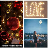 Photo Clip String Light - 33Ft 100LED Fairy Lights with Clips for Pictures With Timer, Photo Light with 50 Clear Clips for Bedroom Christmas Wedding Décor