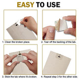 25 Sets (50 Pieces) of Clear Vertical Blind Repair Tabs/Blind Fixer Tabs for Vertical Blinds Replacement Slats