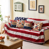 Patriotic Pillow Covers 18x18 Inch,4th of July Red White Blue Summer Outdoor Throw Pillow Covers Set of 4,Independence Memorial Day USA Flag Retro Fourth of July Cushion Case for Sofa Couch Decor
