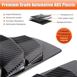 Compatible with 370Z Z34 2009-2020 ABS Carbon Fiber Car Rear Side Window Blind Shutter Louver Cover Trim Exterior Accessories(Carbon Fiber)